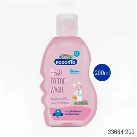Kodomo Hair & Body Wash Pink Hanabaki 200ml
